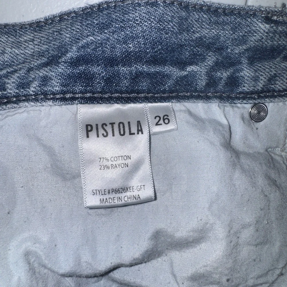 Pistola Jeans Presley High Rise Relaxed Womens 26 Roller Distressed Grunge BOHO